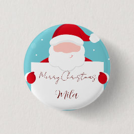 Weihnachtsmann, süße Weihnachten Button