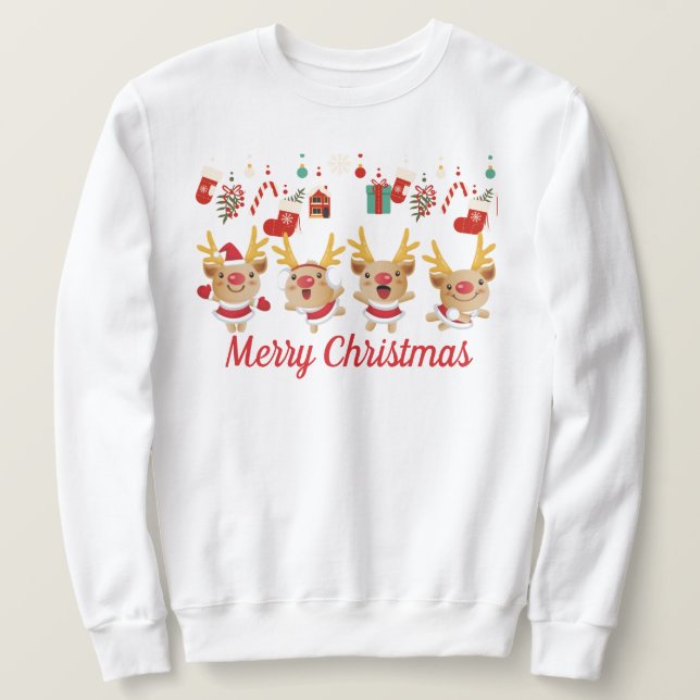 Weihnachtsmann Sweatshirt (Design vorne)