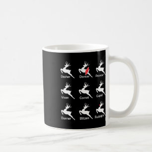 Weihnachtsmann Tänzer Ballerina Tanz Kaffeetasse