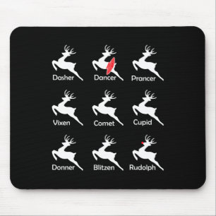 Weihnachtsmann Tänzer Ballerina Tanz Mousepad