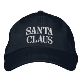 Weihnachtsmann Text Gedruckt Navy Qualitätshut Url Bestickte Baseballkappe
