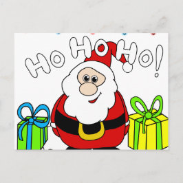 Weihnachtsmann - transparent feiertagspostkarte