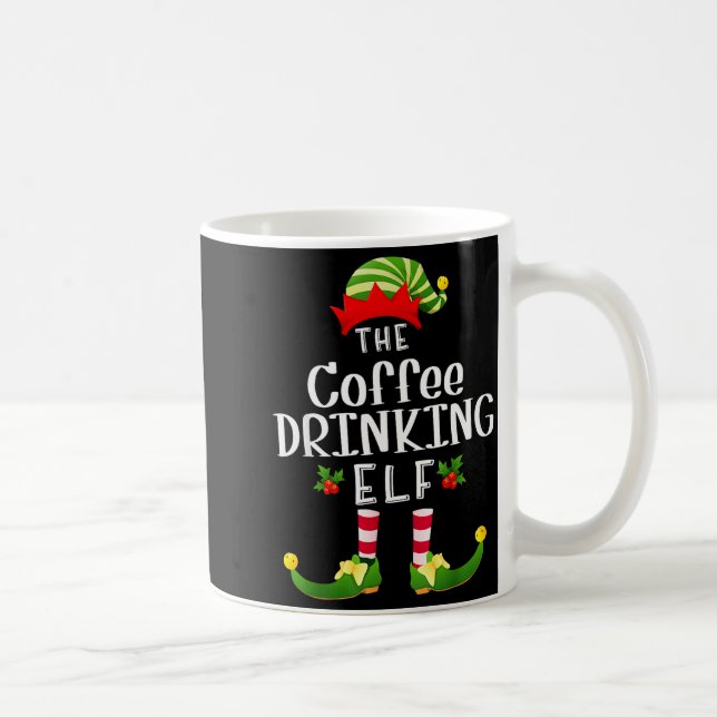 Weihnachtsmann-Trinkkaffee passende Pyjama Weihnac Kaffeetasse (Rechts)