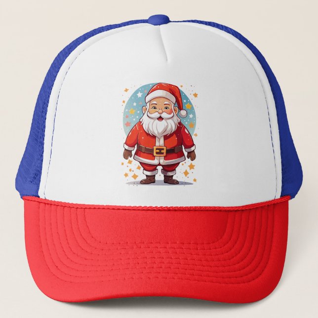 Weihnachtsmann Truckerkappe (Vorderseite)