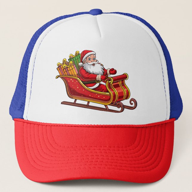 Weihnachtsmann Truckerkappe (Vorderseite)