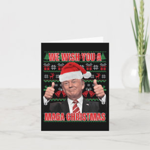Weihnachtsmann Trump Spaß Funny Trump Weihnachten  Karte