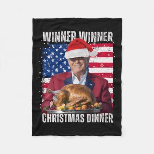 Weihnachtsmann Trump Spaß Funny Trump Xmas Fleecedecke
