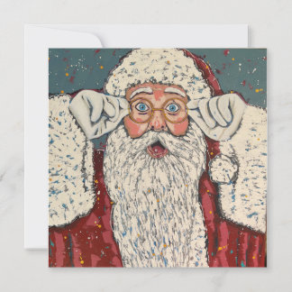 Weihnachtsmann Überrascht Einladung