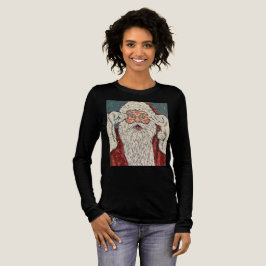 Weihnachtsmann überrascht Tri-Blend shirt