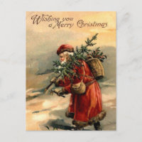 Weihnachtsmann und Baum