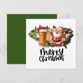 Weihnachtsmann und Bier für Weihnachten Funny Golf