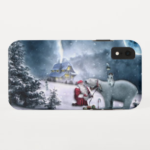 Weihnachtsmann und Polar-Bär Case-Mate iPhone Hülle
