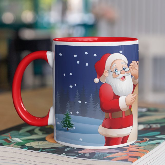 Weihnachtsmann und Rentier Tasse (Von Creator hochgeladen)