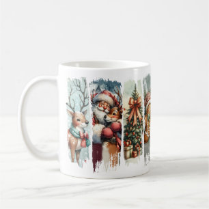 Weihnachtsmann und Rentiere Weihnachten und Kekse Kaffeetasse