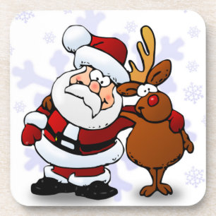 WEIHNACHTSMANN UND RUDOLF UNTERSETZER