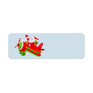 Weihnachtsmann und sein Flugzeug