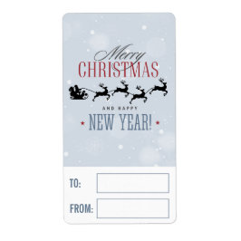 Weihnachtsmann und seine Silhouette "Flying Rentie