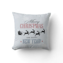 Weihnachtsmann und seine Silhouette "Flying Rentie