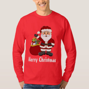 Weihnachtsmann und seine Tasche Männer T - Shirts