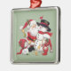 Weihnachtsmann und Snowman Ornament Aus Metall (Links)