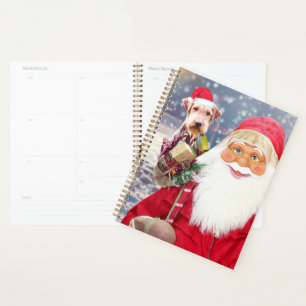 Weihnachtsmann und Weihnachtsgeschenke Airedale Do Planer