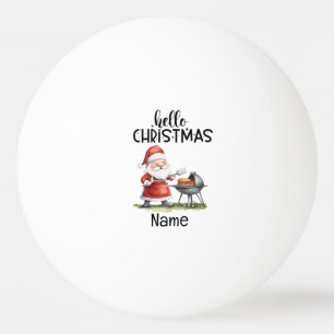Weihnachtsmann und Weihnachtsgrill Tischtennisball