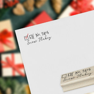 Weihnachtsmann Unterschrift Weihnachten / Gummi-Br Gummistempel