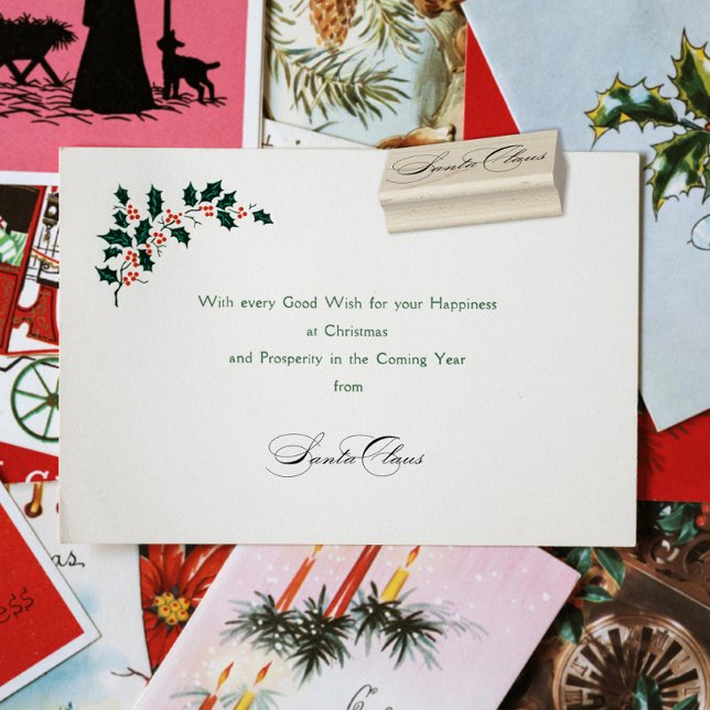 Weihnachtsmann Unterschrift Weihnachten III Gummistempel (Von Creator hochgeladen)