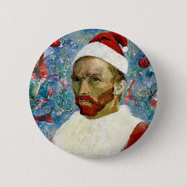 Weihnachtsmann, Van Gogh Button (Vorderseite)