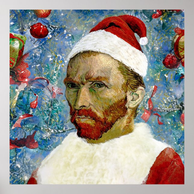 Weihnachtsmann, Van Gogh Poster (Vorne)