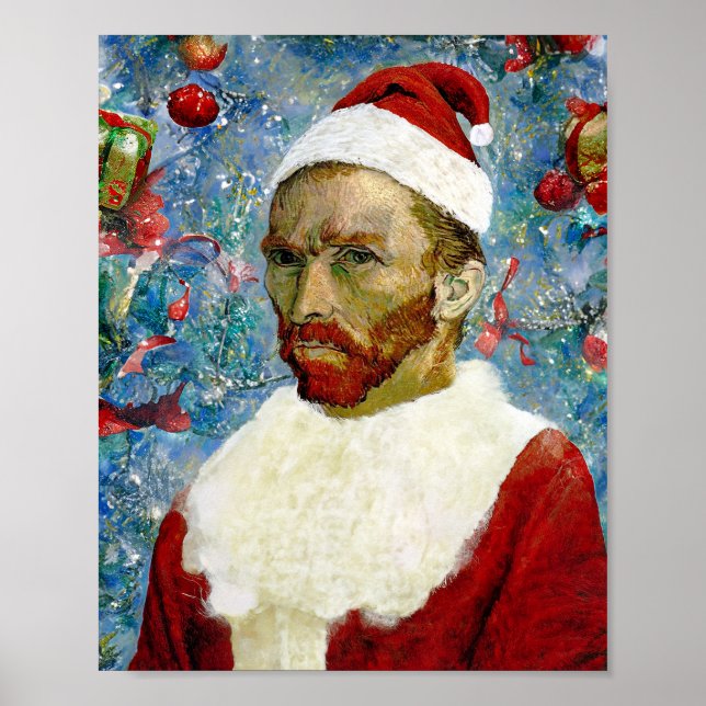 Weihnachtsmann, Van Gogh Poster (Vorne)