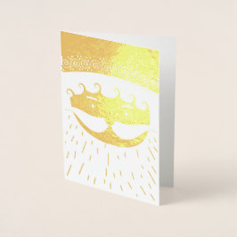 Weihnachtsmann/Vater Weihnachten Folienkarte