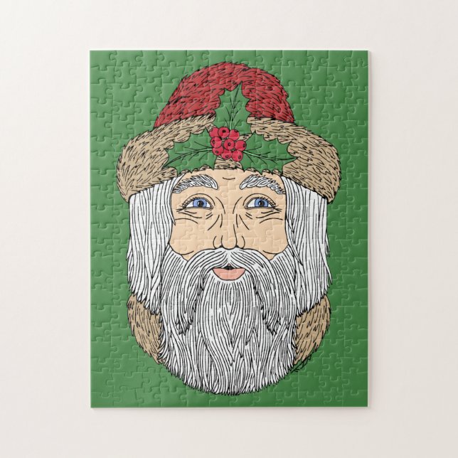 Weihnachtsmann/Vater Weihnachten Puzzle (Vertikal)