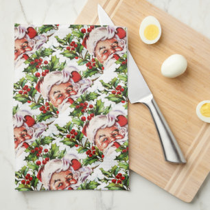 Weihnachtsmann vintage Father Christmas Küchentuch