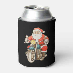 Weihnachtsmann Vintage-Motorrad-Biker Weihnachten Dosenkühler
