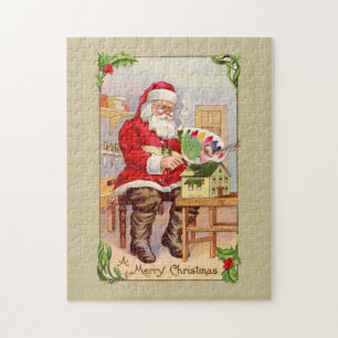 Weihnachtsmann Vintage-Reproduktion Puzzle