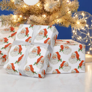 Weihnachtsmann Vintage, Retro Geschenkpapier