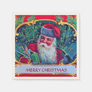 WEIHNACHTSMANN VINTAGE SERVIETTE