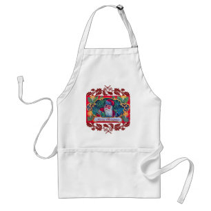 WEIHNACHTSMANN VINTAGE, WEIHNACHTSGESCHENKE, ROTE SCHÜRZE