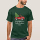 Weihnachtsmann Vintager LKW Personalisiert grün T-Shirt (Vorderseite)