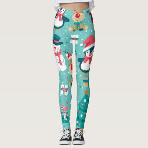 Weihnachtsmann - Vintages Muster Leggings