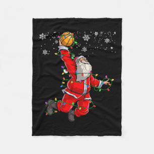Weihnachtsmann Volleyball Pajama Xmas Mens Fleecedecke