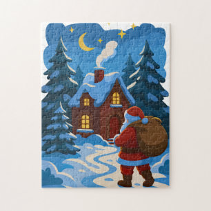 Weihnachtsmann Weihnachten Dekorative Vinylfolie Puzzle