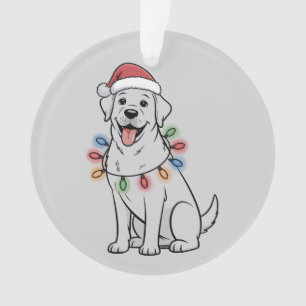 Weihnachtsmann Weihnachten Hundeliebhaber Labrador Ornament