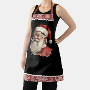 Weihnachtsmann Weihnachten im Vintage-Stil Schürze