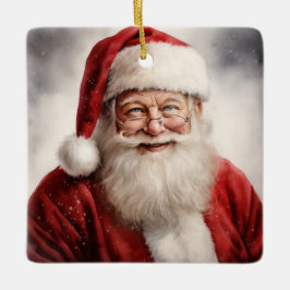 Weihnachtsmann Weihnachten Keramikornament