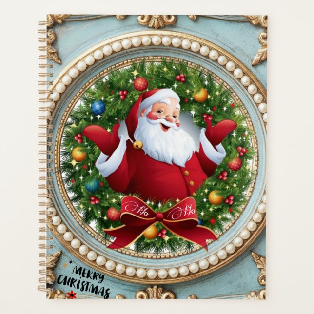 Weihnachtsmann Weihnachten  Planer (Vorderseite)