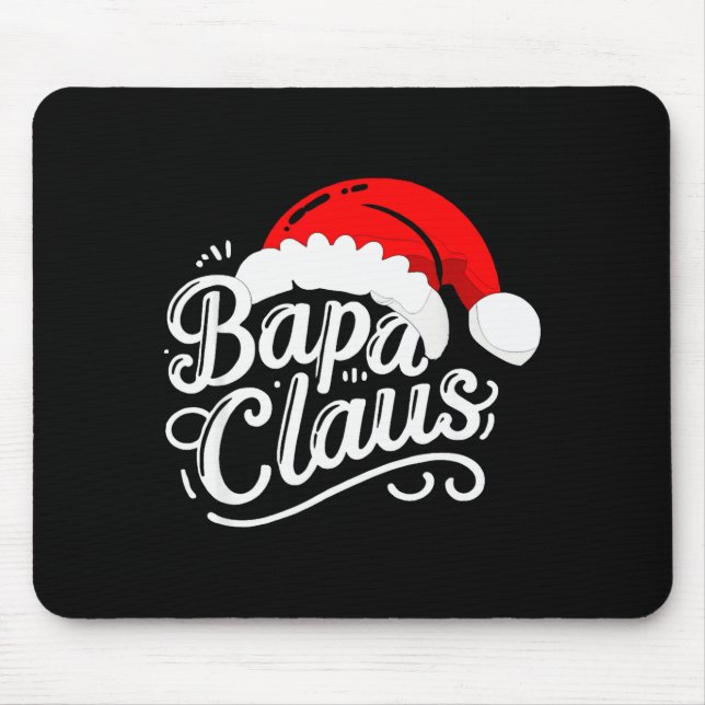 Weihnachtsmann Weihnachten Santas Schlafanzug Fami Mousepad (Vorne)