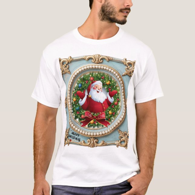 Weihnachtsmann Weihnachten T-Shirt (Vorderseite)