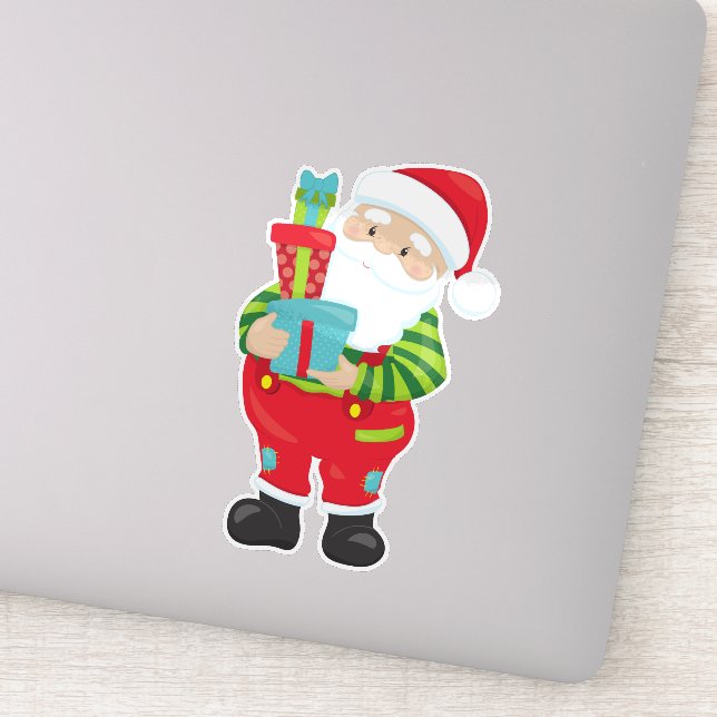 Weihnachtsmann, Weihnachten, Weihnachten, Weihnach Aufkleber (Detail)